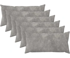 Pagalvėlės užvalkalas 6 pcs HEERLEN Šviesiai pilka 40 x 70 cm