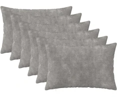 Pagalvėlės užvalkalas 6 pcs HEERLEN Šviesiai pilka 30 x 50 cm