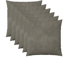 Pagalvėlės užvalkalas 6 pcs HEERLEN Šviesiai pilka 55 x 55 cm