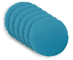 Pagalvėlės užvalkalas 6 pcs HEERLEN Šviesiai mėlyna Ø 60 cm