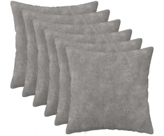 Pagalvėlės užvalkalas 6 pcs HEERLEN Šviesiai pilka 35 x 35 cm