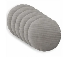 Pagalvėlės užvalkalas 6 pcs HEERLEN Šviesiai pilka Ø 60 cm