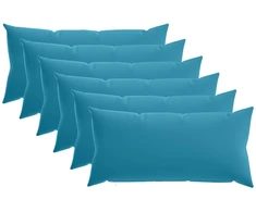 Pagalvėlės užvalkalas 6 pcs HEERLEN Šviesiai mėlyna 40 x 70 cm