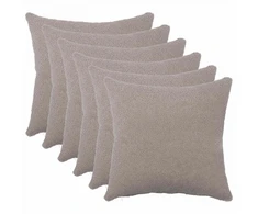 Pagalvėlės užvalkalas 6 pcs HEERLEN Šviesiai pilka 35 x 35 cm