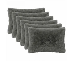 Pagalvėlės užvalkalas 6 pcs HEERLEN Šviesiai pilka 50 x 70 cm