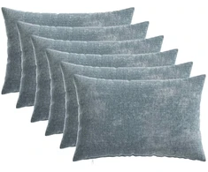 Pagalvėlės užvalkalas 6 pcs HEERLEN Šviesiai mėlyna 30 x 50 cm