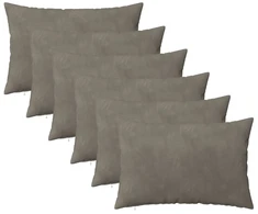 Pagalvėlės užvalkalas 6 pcs HEERLEN Šviesiai pilka 50 x 75 cm