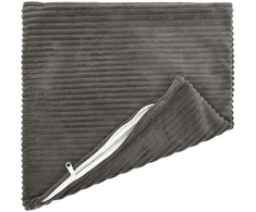 Pagalvėlės užvalkalas 6 pcs HEERLEN Tamsiai pilka 35 x 35 cm