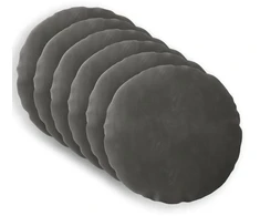 Pagalvėlės užvalkalas 6 pcs HEERLEN Tamsiai pilka Ø 50 cm