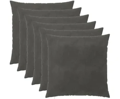 Pagalvėlės užvalkalas 6 pcs HEERLEN Tamsiai pilka 65 x 65 cm