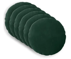 Pagalvėlės užvalkalas 6 pcs HEERLEN Tamsiai žalia Ø 60 cm
