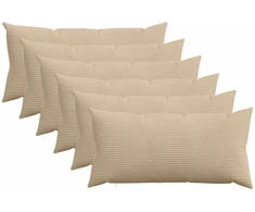 Pagalvėlės užvalkalas 6 pcs HEERLEN Taupe 40 x 80 cm mančester