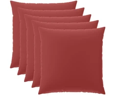 Pagalvėlės užvalkalas 6 pcs HEERLEN Vyno raudona 60 x 60 cm
