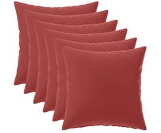 Pagalvėlės užvalkalas 6 pcs HEERLEN Vyno raudona 30 x 30 cm