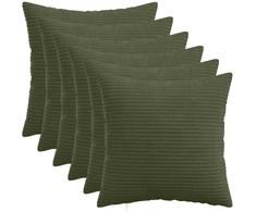 Pagalvėlės užvalkalas 6 pcs HEERLEN Žalia 30 x 30 cm mančester