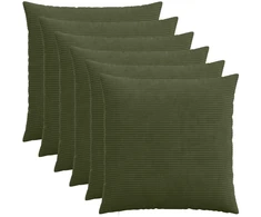 Pagalvėlės užvalkalas 6 pcs HEERLEN Žalia 70 x 70 cm mančester