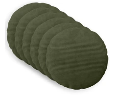 Pagalvėlės užvalkalas 6 pcs HEERLEN Žalia Ø 40 cm mančester