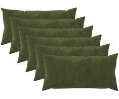 Pagalvėlės užvalkalas 6 pcs HEERLEN Žalia 40 x 80 cm