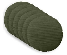 Pagalvėlės užvalkalas 6 pcs HEERLEN Žalia Ø 50 cm mančester