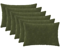 Pagalvėlės užvalkalas 6 pcs HEERLEN Žalia 30 x 50 cm