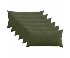 Pagalvėlės užvalkalas 6 pcs HEERLEN Žalia 40 x 80 cm mančester