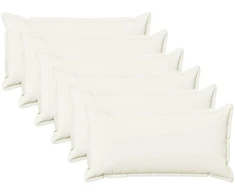 Pagalvėlės užvalkalas 6 pcs HOUTEN Balta 40 x 80 cm