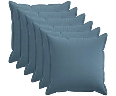 Pagalvėlės užvalkalas 6 pcs HOUTEN Džinsinės mėlynos 55 x 55 cm
