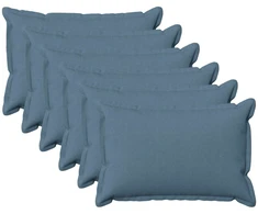 Pagalvėlės užvalkalas 6 pcs HOUTEN Džinsinės mėlynos 50 x 70 cm