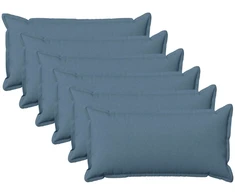 Pagalvėlės užvalkalas 6 pcs HOUTEN Džinsinės mėlynos 40 x 80 cm