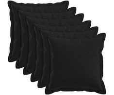 Pagalvėlės užvalkalas 6 pcs HOUTEN Juoda 50 x 50 cm