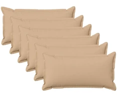 Pagalvėlės užvalkalas 6 pcs HOUTEN Kreminė 40 x 80 cm
