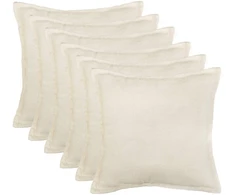 Pagalvėlės užvalkalas 6 pcs HOUTEN Kreminė 55 x 55 cm Bouclé