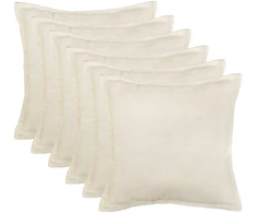 Pagalvėlės užvalkalas 6 pcs HOUTEN Kreminė 50 x 50 cm Bouclé