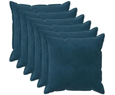 Pagalvėlės užvalkalas 6 pcs HOUTEN Mėlyna 65 x 65 cm Aksomas