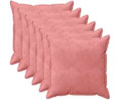 Pagalvėlės užvalkalas 6 pcs HOUTEN Rožinė 65 x 65 cm Aksomas