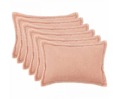 Pagalvėlės užvalkalas 6 pcs HOUTEN Rožinė 40 x 60 cm Bouclé