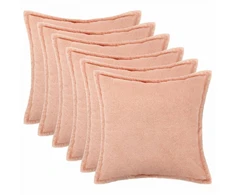 Pagalvėlės užvalkalas 6 pcs HOUTEN Rožinė 70 x 70 cm Bouclé