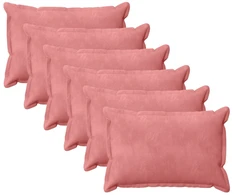 Pagalvėlės užvalkalas 6 pcs HOUTEN Rožinė 40 x 60 cm Aksomas