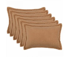 Pagalvėlės užvalkalas 6 pcs HOUTEN Smėlio 40 x 60 cm Bouclé