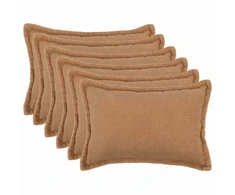 Pagalvėlės užvalkalas 6 pcs HOUTEN Smėlio 50 x 70 cm Bouclé