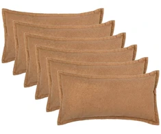 Pagalvėlės užvalkalas 6 pcs HOUTEN Smėlio 40 x 70 cm Bouclé