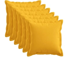 Pagalvėlės užvalkalas 6 pcs HOUTEN Šviesi geltona 45 x 45 cm