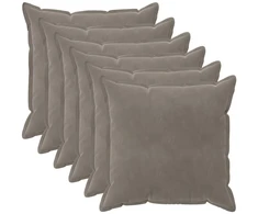 Pagalvėlės užvalkalas 6 pcs HOUTEN Šviesiai pilka 55 x 55 cm
