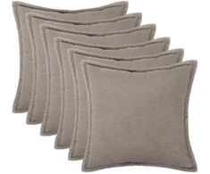 Pagalvėlės užvalkalas 6 pcs HOUTEN Šviesiai pilka 80 x 80 cm