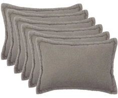 Pagalvėlės užvalkalas 6 pcs HOUTEN Šviesiai pilka 30 x 50 cm