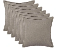 Pagalvėlės užvalkalas 6 pcs HOUTEN Šviesiai pilka 55 x 55 cm
