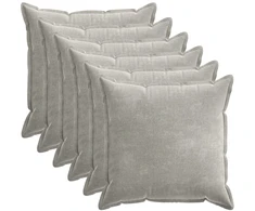 Pagalvėlės užvalkalas 6 pcs HOUTEN Šviesiai pilka 80 x 80 cm