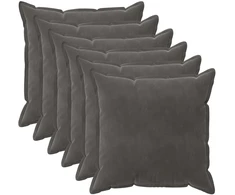 Pagalvėlės užvalkalas 6 pcs HOUTEN Tamsiai pilka 60 x 60 cm