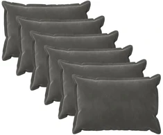 Pagalvėlės užvalkalas 6 pcs HOUTEN Tamsiai pilka 50 x 75 cm