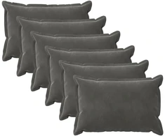 Pagalvėlės užvalkalas 6 pcs HOUTEN Tamsiai pilka 40 x 60 cm